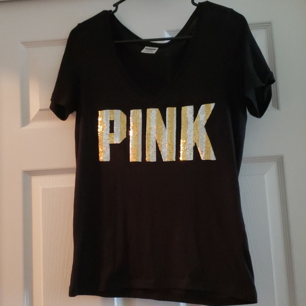 PINK Bling basic tee
